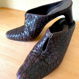 Brighton Leather Slip On Heels